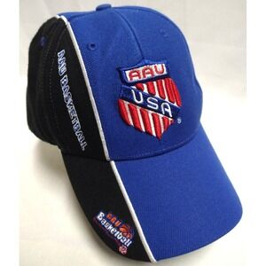 AAU BASKET BALL, USA, ball cap, embroidered, adjustible size, good‎